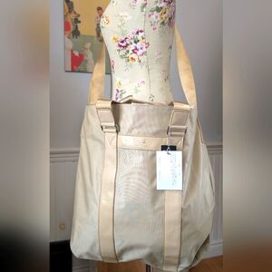 Agnes B. Beige Tote/Shopping Bag